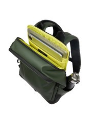 PIQUADRO CORNER SPECIALE GOMMATO  14" Laptop Backpack GREEN - Laptop backpacks - 5