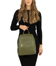 LESAC GELSO Leather backpack olive - Women’s Bags - 4