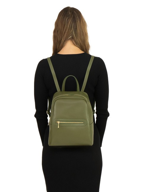 GELSO Leather backpack olive - Women’s Bags