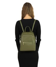 LESAC GELSO Leather backpack olive - Women’s Bags - 5