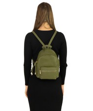 LESAC VANESSA Dollar leather backpack olive - Women’s Bags - 5