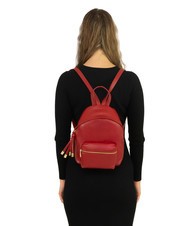 LESAC VANESSA Dollar leather backpack red - Women’s Bags - 5