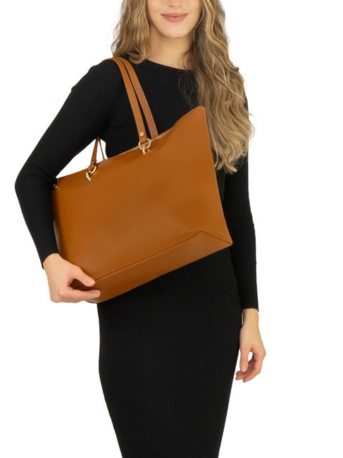VIOLA  Leather shopping bag dark leather - Women’s Bags