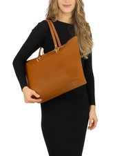 LESAC VIOLA  Leather shopping bag dark leather - Women’s Bags - 4