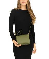 LESAC SIMONA Tris dollar leather shoulder bag olive - Women&rsquo;s Bags - 4