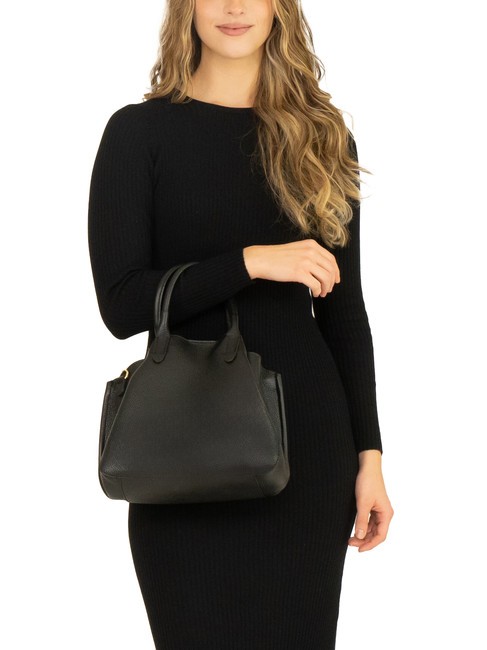 ALICE Leather handbag with shoulder strap black - Women’s Bags