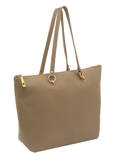 VIOLA  Leather shopping bag light taupe - Women’s Bags