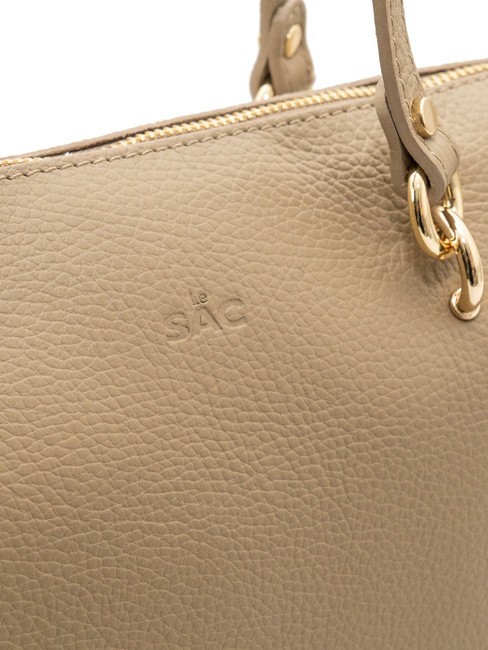 VIOLA  Leather shopping bag light taupe - Women’s Bags
