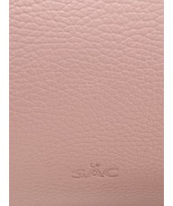LESAC ALICE Leather handbag with shoulder strap millennial pink - Women’s Bags - 7