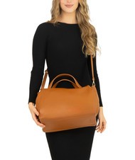LESAC FRESIA Handbag, with shoulder strap, in leather dark leather - Women’s Bags - 5