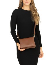 LESAC SIMONA Tris dollar leather shoulder bag burned - Women&rsquo;s Bags - 4