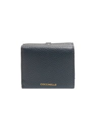 COCCINELLE CHERRY Small leather wallet, 4cc midnight blue - Women’s Wallets - 4