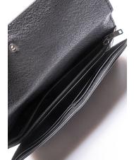 PIQUADRO CAMPIONARIO - BLACK SQUARE Clutch bag with cuff, in leather Black - Tablet holder& Organizer - 3