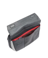 PIQUADRO CAMPIONARIO -  URBAN Leather bum bag Grey - Hip pouches - 3