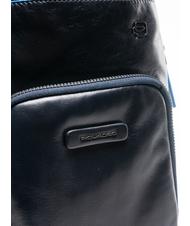 PIQUADRO CAMPIONARIO -  B2 REVAMP Leather shoulder bag for ipad blue - Laptop backpacks - 2