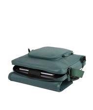 PIQUADRO CAMPIONARIO - KYOTO Messenger for 14" PC, in leather GREEN - Work Briefcases - 2
