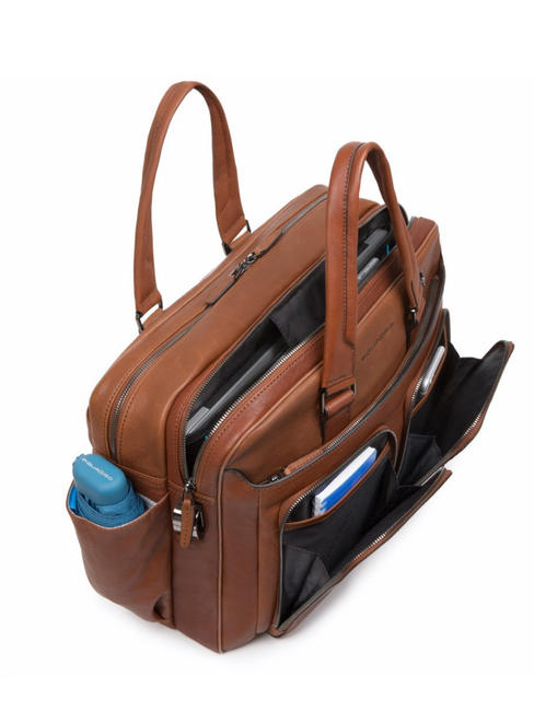 CAMPIONARIO - BLACK SQUARE BLACK SQUARE Laptop bag 15 " LEATHER - Work Briefcases