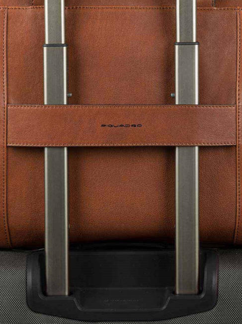 CAMPIONARIO - BLACK SQUARE BLACK SQUARE Laptop bag 15 " LEATHER - Work Briefcases