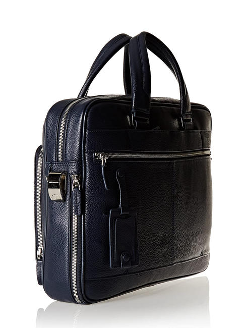 CAMPIONARIO - MODUS Leather briefcase for pc 14 " blue - Work Briefcases