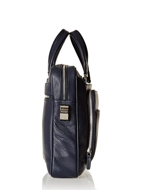 CAMPIONARIO - MODUS Leather briefcase for pc 14 " blue - Work Briefcases