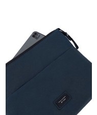 PIQUADRO CAMPIONARIO - HARPER Flat leather clutch blue - Tablet holder& Organizer - 2