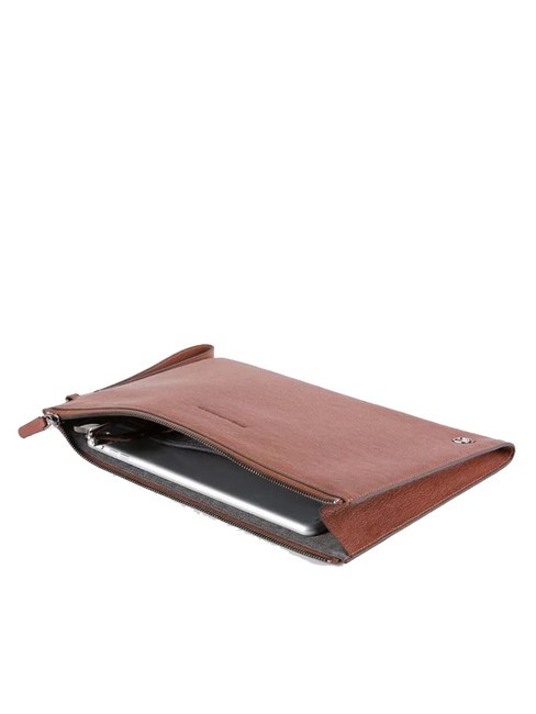 CAMPIONARIO - BLACK SQUARE Leather clutch LEATHER - Tablet holder& Organizer