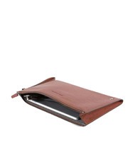PIQUADRO CAMPIONARIO - BLACK SQUARE Leather clutch - Tablet holder& Organizer