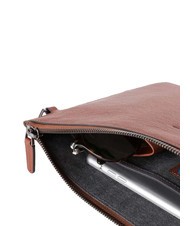 PIQUADRO CAMPIONARIO - BLACK SQUARE Leather clutch LEATHER - Tablet holder& Organizer - 3