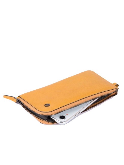 CAMPIONARIO - BLACK SQUARE Smartphone holder wallet Yellow - Tablet holder& Organizer
