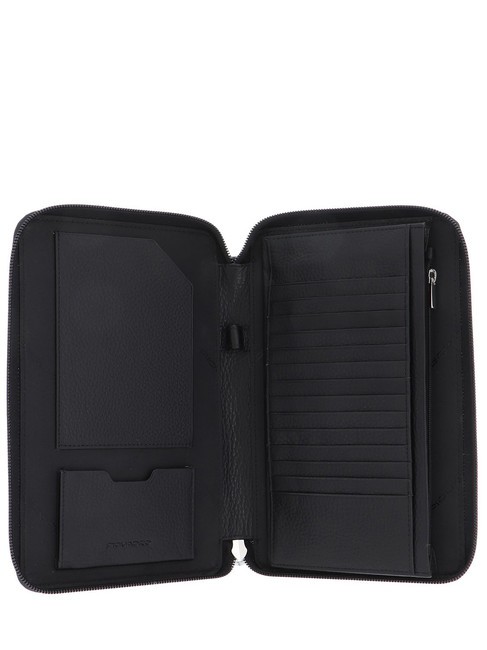 CAMPIONARIO - MODUS Document holder in leather Black - Tablet holder& Organizer