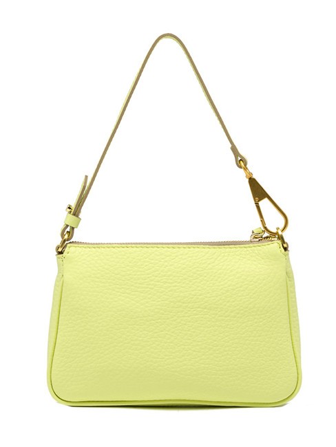BROOKE Small leather shoulder bag sunny light - Women’s Bags