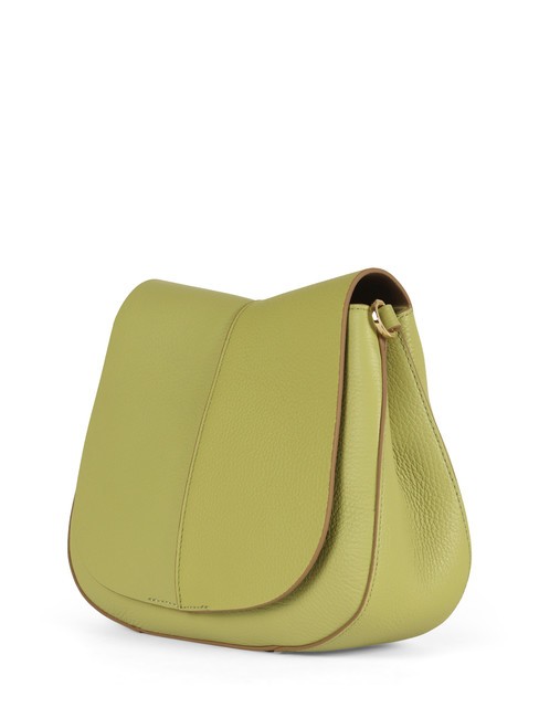 HELENA ROUND Leather bag with double shoulder strap unripe - Women&rsquo;s Bags
