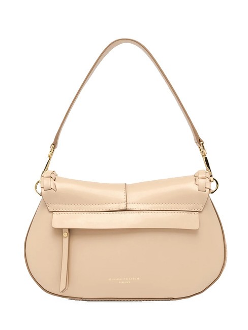 HELENA ROUND Leather bag with flap cream - Women&rsquo;s Bags
