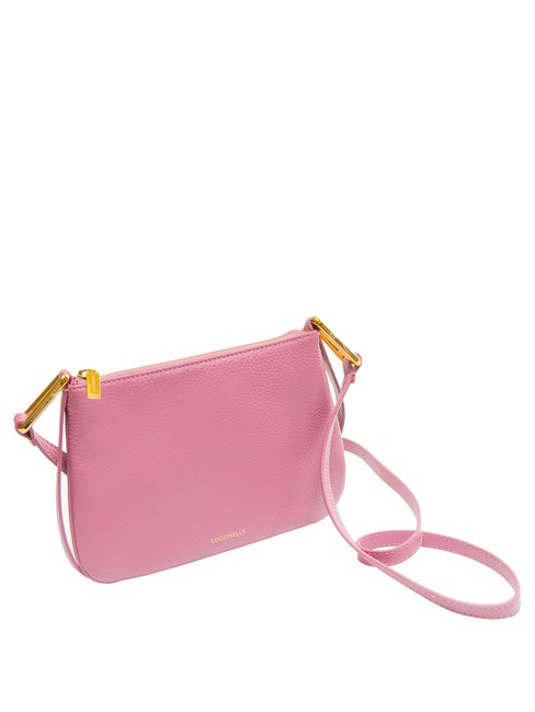 MAGIE Small leather shoulder bag pulp pink - Women’s Bags
