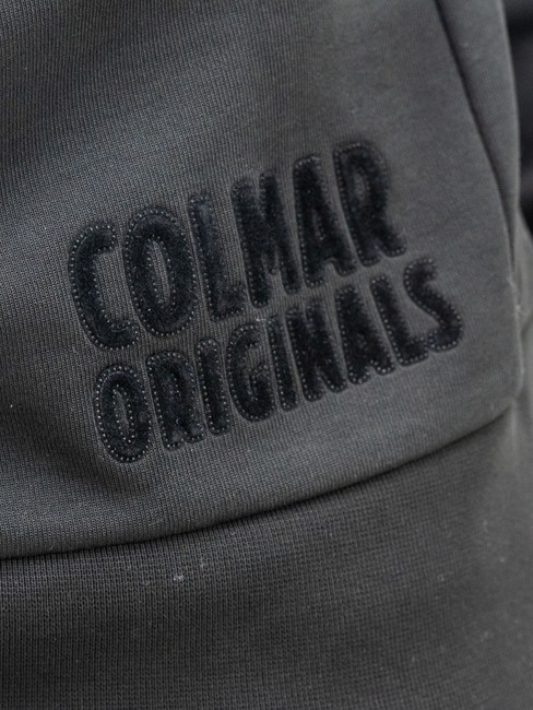 TECHNICAL Crewneck sweatshirt with embossed logo black - Sweatshirts