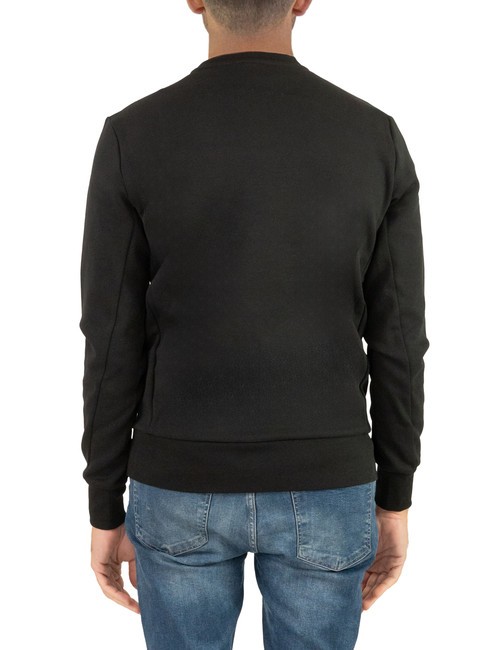 TECHNICAL Crewneck sweatshirt with embossed logo black - Sweatshirts