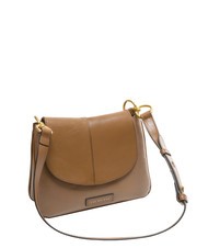 THE BRIDGE ELISABETTA Leather shoulder bag with flap oyster abb. gold - Women’s Bags - 2