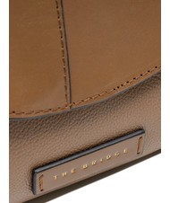 THE BRIDGE ELISABETTA Leather shoulder bag with flap oyster abb. gold - Women’s Bags - 3