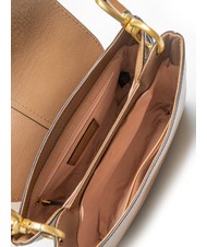 THE BRIDGE ELISABETTA Leather shoulder bag with flap oyster abb. gold - Women’s Bags - 5