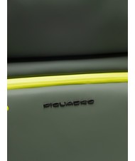 PIQUADRO CORNER SPECIALE GOMMATO Water Resistant Hand Luggage Trolley GREEN - Hand luggage - 6