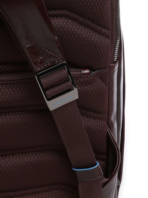 BLUE SQUARE Leather backpack, 14" laptop holder MAHOGANY - Laptop backpacks