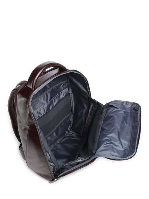 BLUE SQUARE Leather backpack, 14" laptop holder MAHOGANY - Laptop backpacks