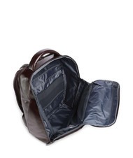 PIQUADRO BLUE SQUARE Leather backpack, 14" laptop holder MAHOGANY - Laptop backpacks - 4