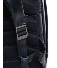 PIQUADRO BLUE SQUARE Leather backpack, 14" laptop holder blue - Laptop backpacks - 3
