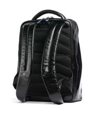 PIQUADRO BLUE SQUARE Leather backpack, 14" laptop holder - Laptop backpacks
