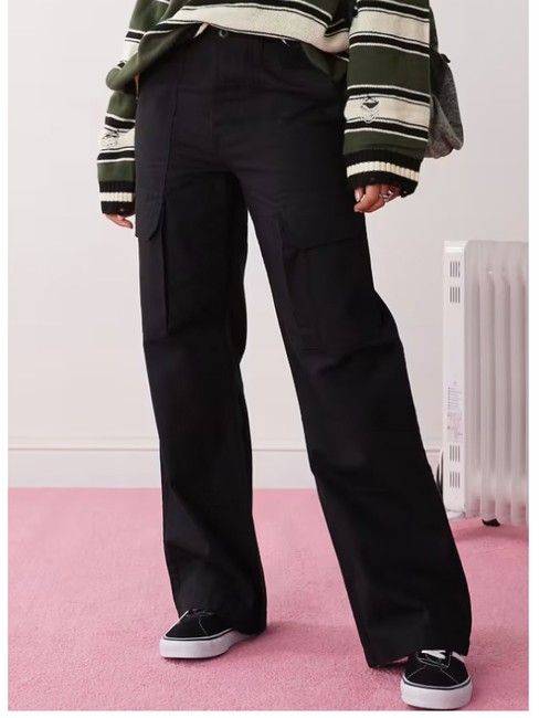 ARROYO WIDE LEG Wide leg cargo pants black - Women's Pants