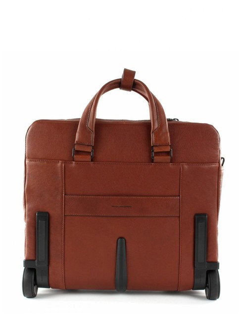 CAMPIONARIO - BLACK SQUARE Pilot trolley for 15.6" laptop, in leather LEATHER - Trolley Pilot Case - Buy Online!