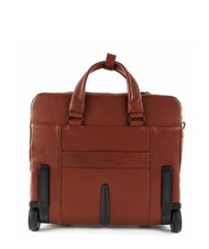 PIQUADRO CAMPIONARIO - BLACK SQUARE Pilot trolley for 15.6" laptop, in leather LEATHER - Trolley Pilot Case - Buy Online! - 3