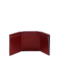 PIQUADRO CAMPIONARIO - BLUE SQUARE Leather credit card holder RED - Men&rsquo;s Wallets - 2