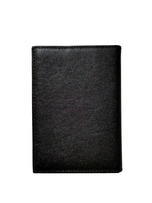 CAMPIONARIO - BLACK SQUARE Leather license holder Black - Tablet holder& Organizer